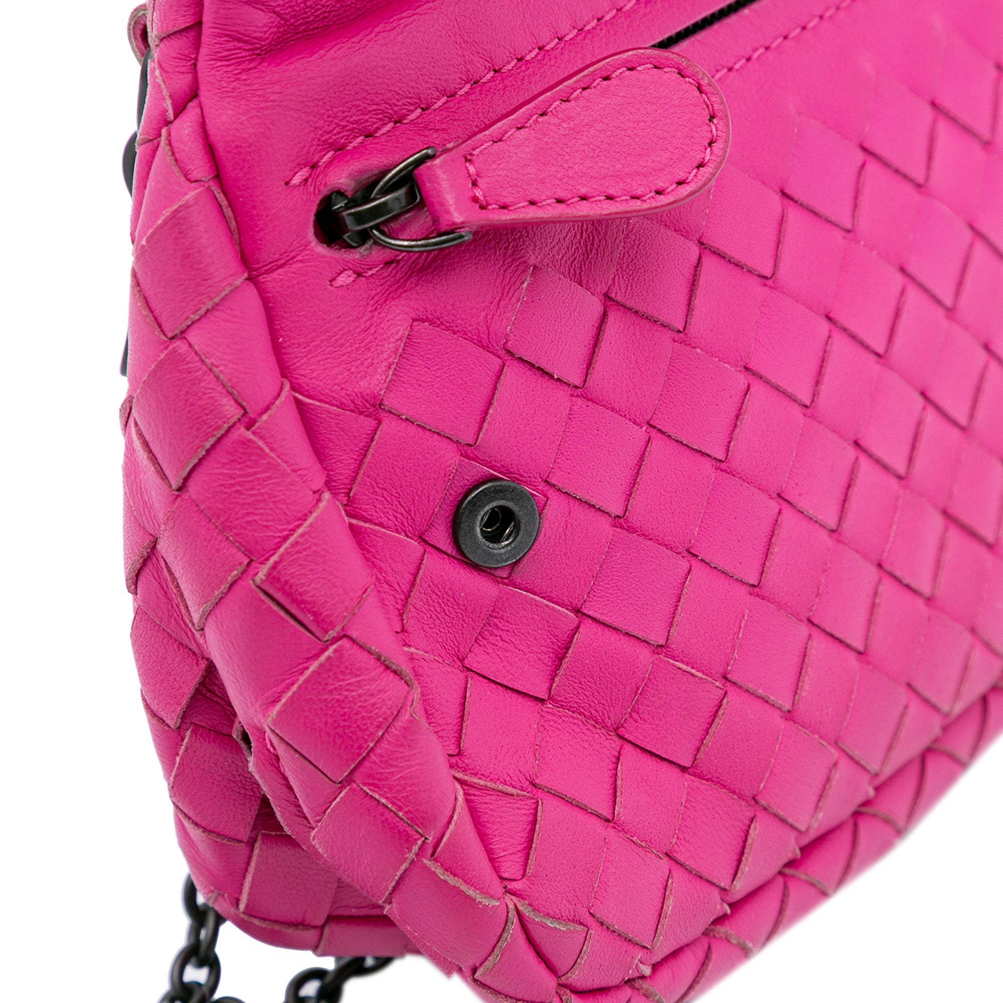 Small Calfskin Intrecciomirage Embossed Butterfly Chain Crossbody