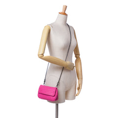 Small Calfskin Intrecciomirage Embossed Butterfly Chain Crossbody