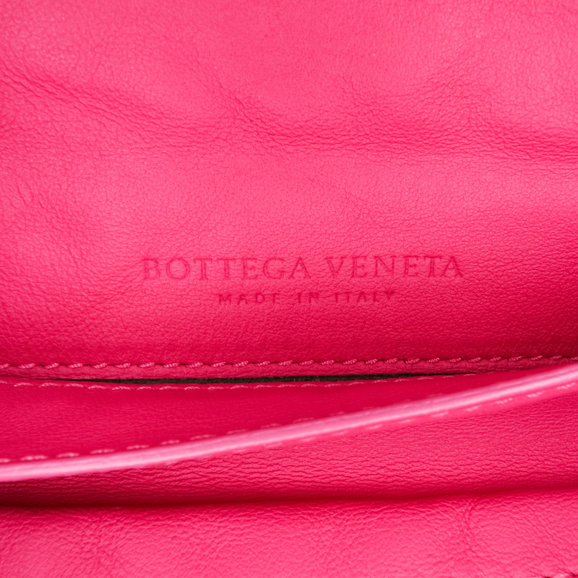 Small Calfskin Intrecciomirage Embossed Butterfly Chain Crossbody