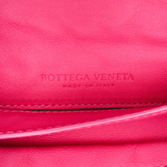 Small Calfskin Intrecciomirage Embossed Butterfly Chain Crossbody