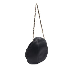 Lambskin and Satin Camellia Flower Evening Bag