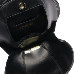 Lambskin and Satin Camellia Flower Evening Bag