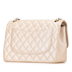 Jumbo Classic Iridescent Caviar Double Flap