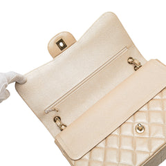 Jumbo Classic Iridescent Caviar Double Flap