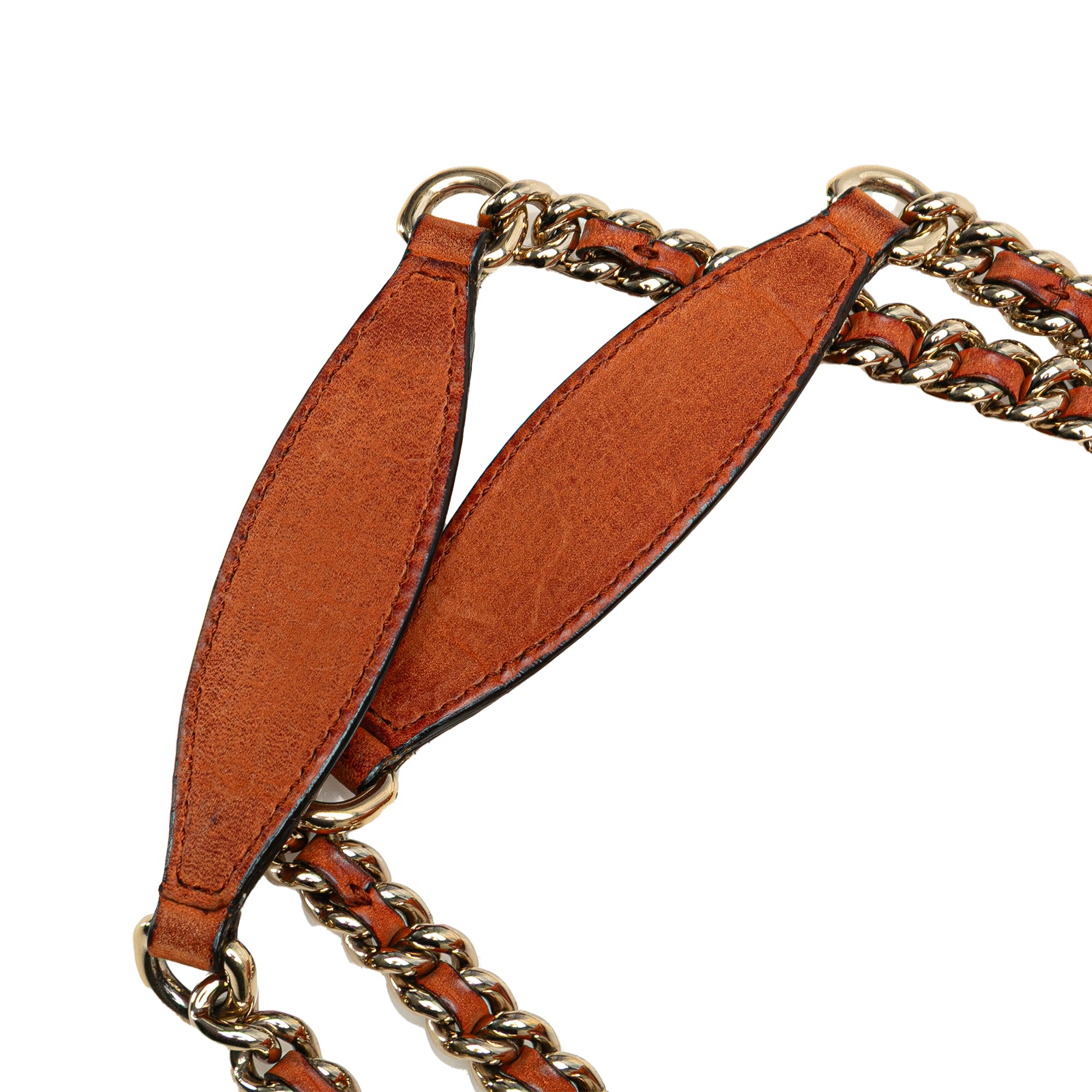 Medium Nubuck Leather Soho Chain Tote