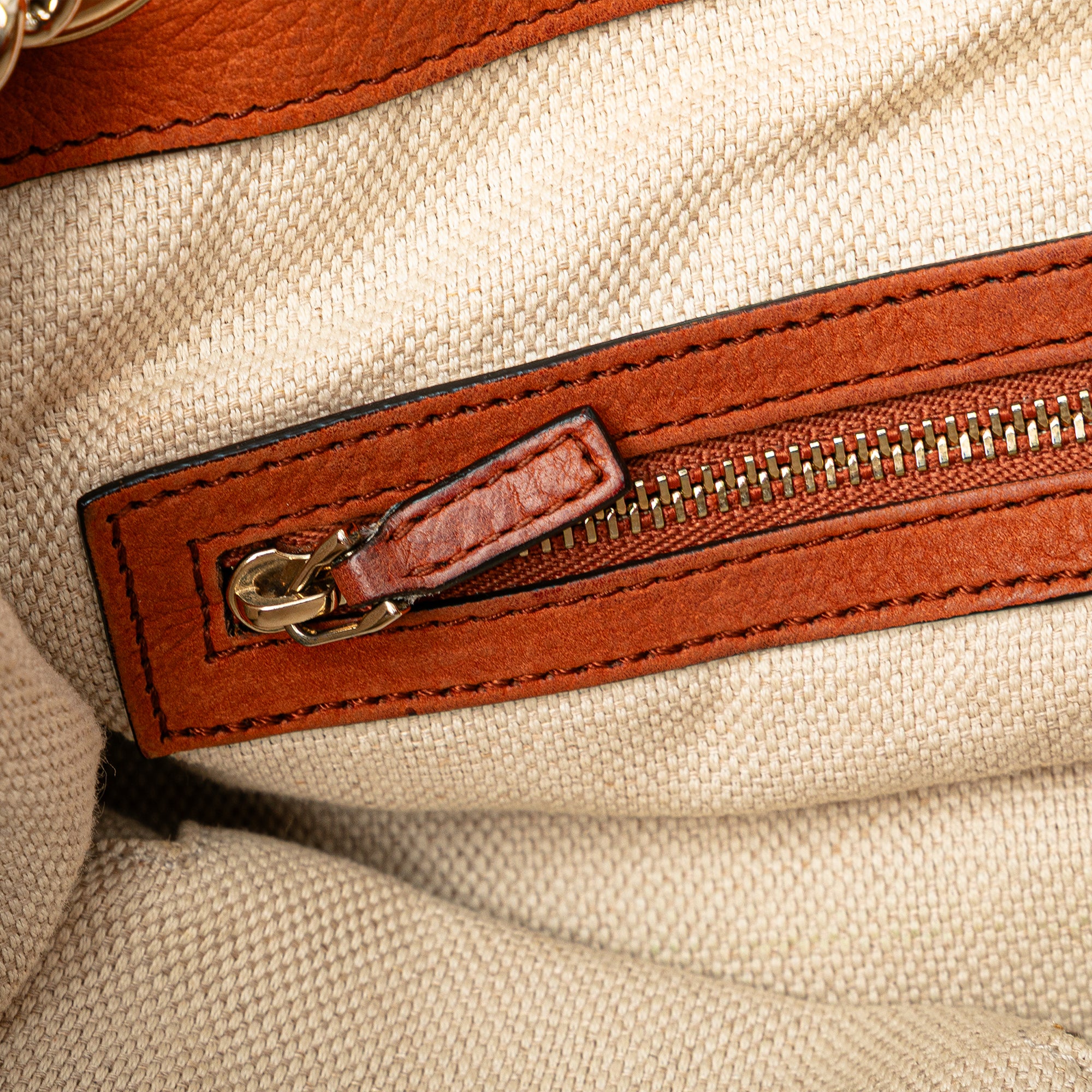 Medium Nubuck Leather Soho Chain Tote