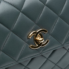 Medium Lambskin Trendy CC Top Handle Bag
