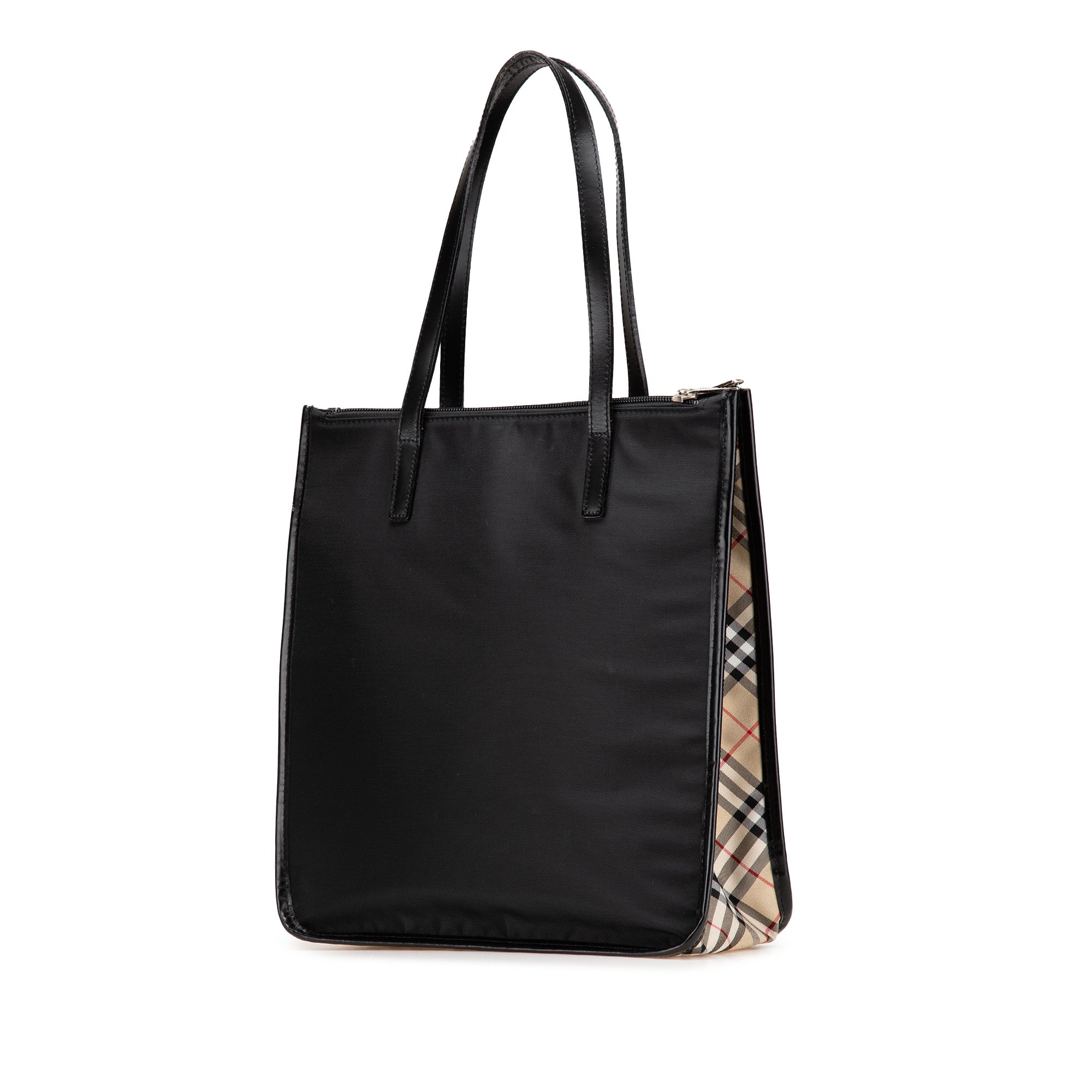 Nova Check Trimmed Nylon Tote