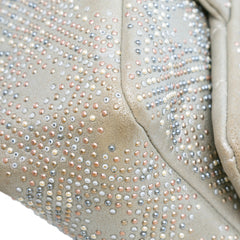Mini Iridescent and Studded Calfskin Flap