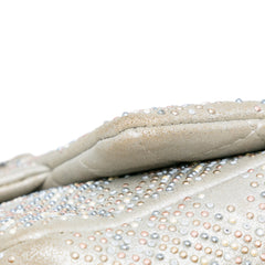 Mini Iridescent and Studded Calfskin Flap