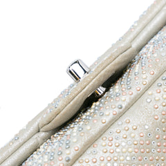 Mini Iridescent and Studded Calfskin Flap
