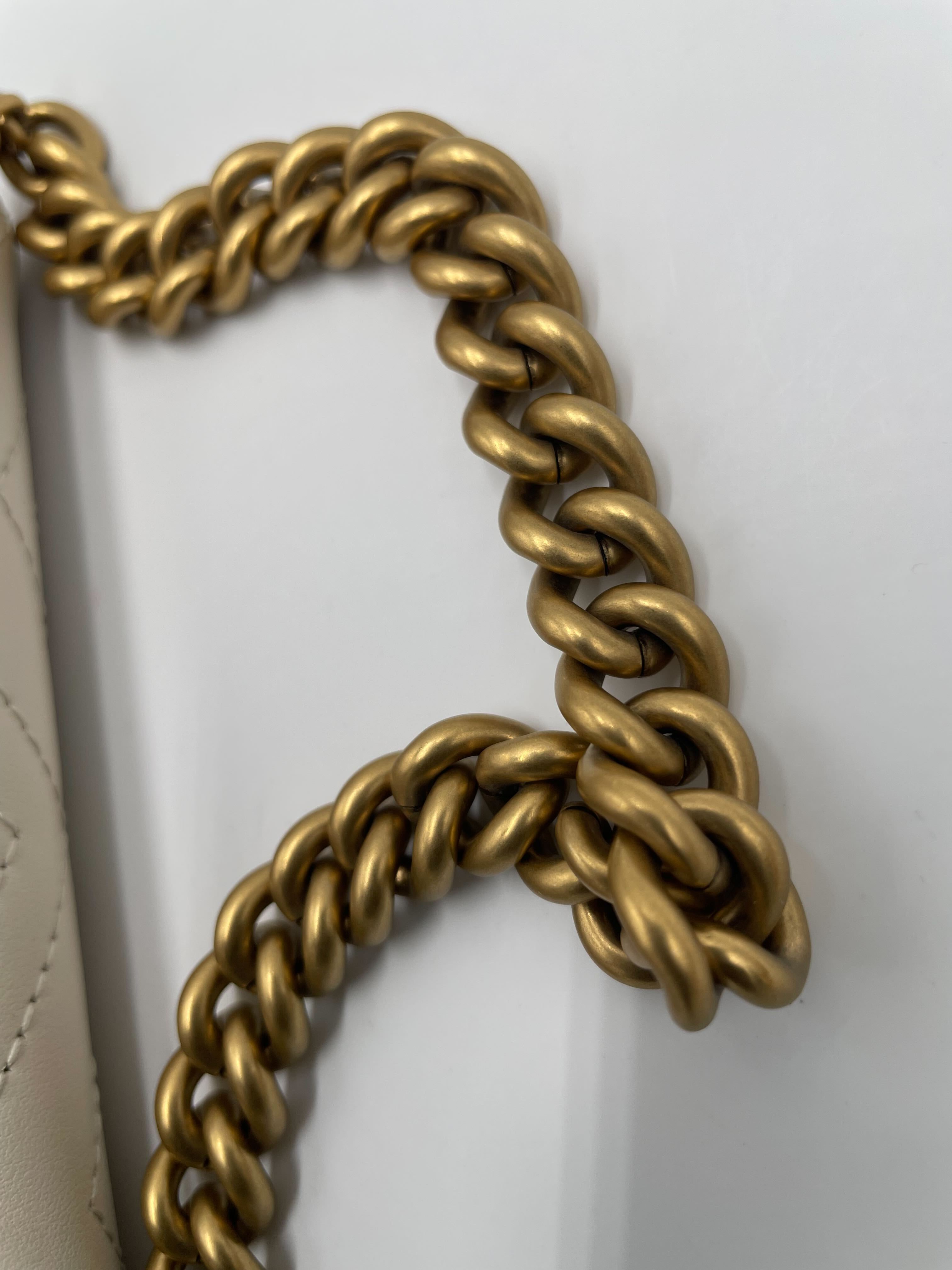 Gucci GG Marmont Half Moon Flap Crossbody Bag Matelasse Leather