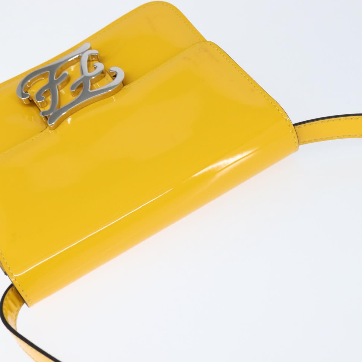 Fendi Karligraphy Crossbody Bag Patent