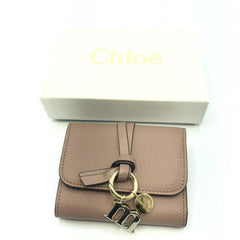 Chloe Alphabet Trifold Wallet Leather