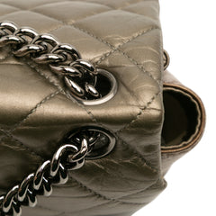 Small Aged Calfskin Lady Pearly Flap