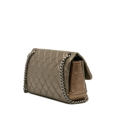 Small Aged Calfskin Lady Pearly Flap