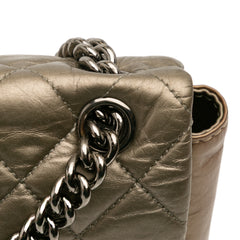 Small Aged Calfskin Lady Pearly Flap