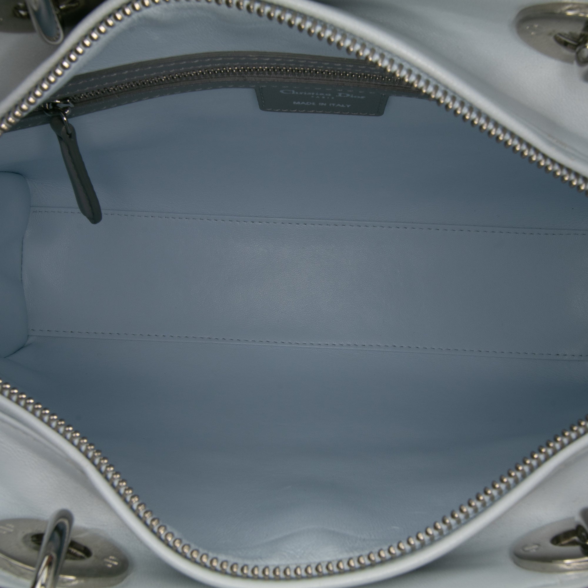 Large Bicolor Lambskin Cannage Lady Dior