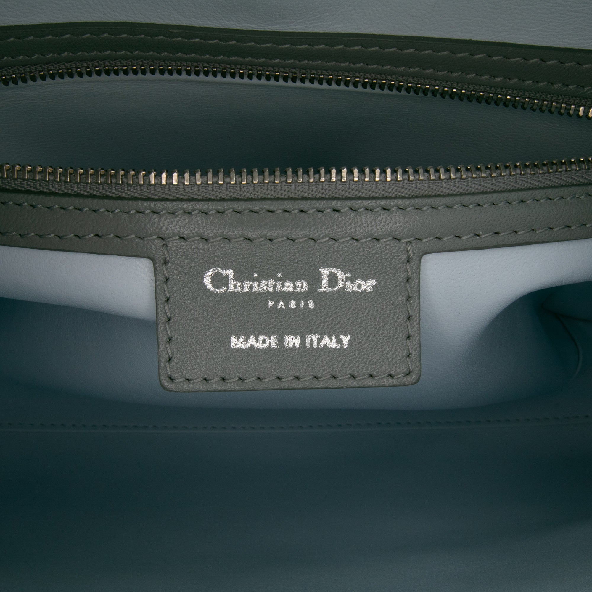 Large Bicolor Lambskin Cannage Lady Dior
