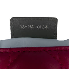 Large Bicolor Lambskin Cannage Lady Dior