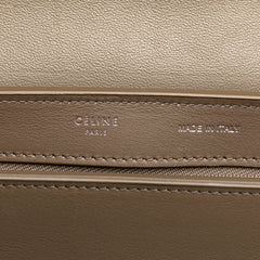 Small Tricolor Leather Trapeze Satchel