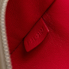 Small Tricolor Leather Trapeze Satchel