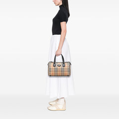 Haymarket Check Canvas Boston Bag