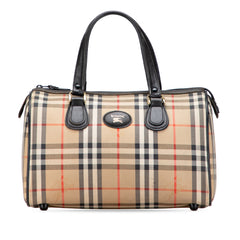 Haymarket Check Canvas Boston Bag