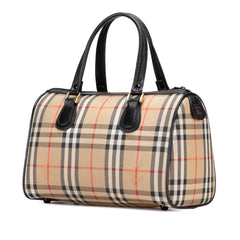 Haymarket Check Canvas Boston Bag