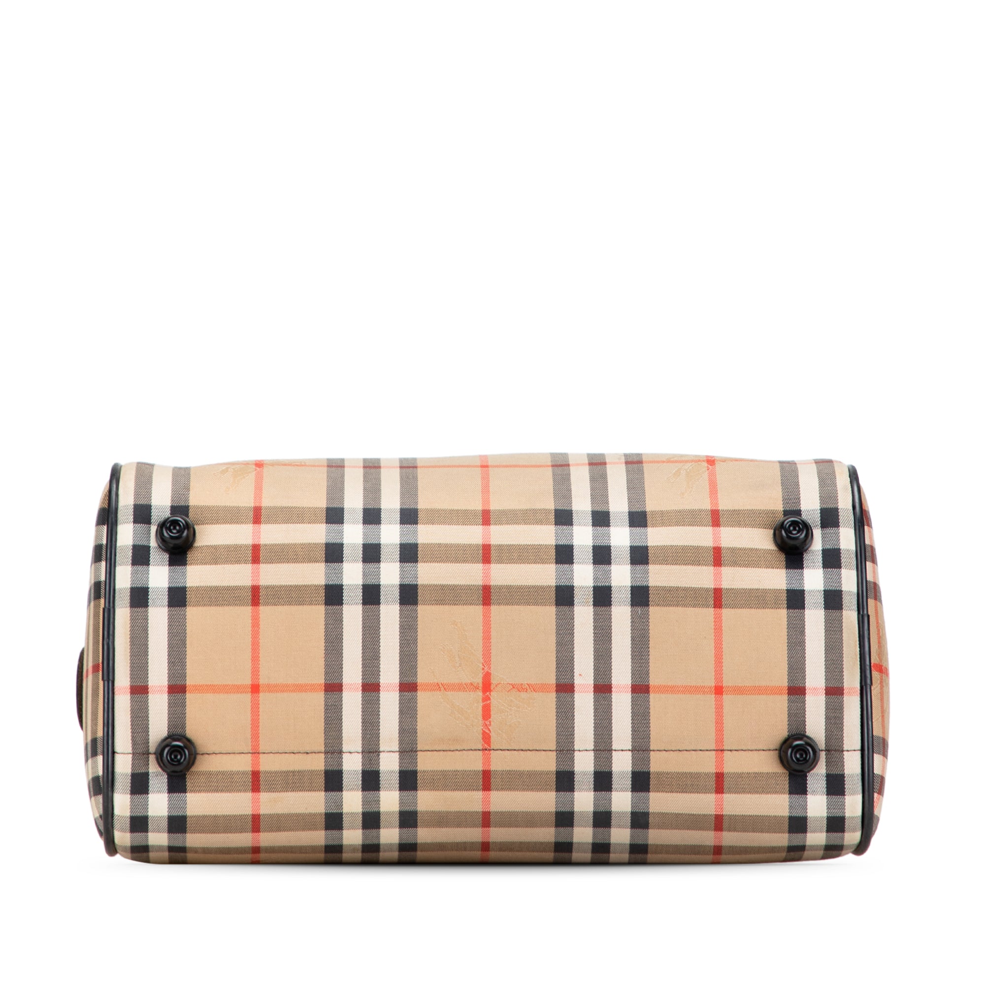 Haymarket Check Canvas Boston Bag