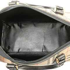 Haymarket Check Canvas Boston Bag