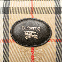 Haymarket Check Canvas Boston Bag