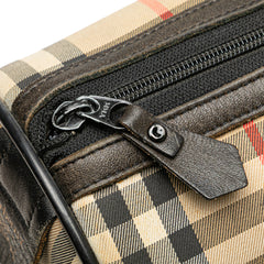 Haymarket Check Canvas Boston Bag
