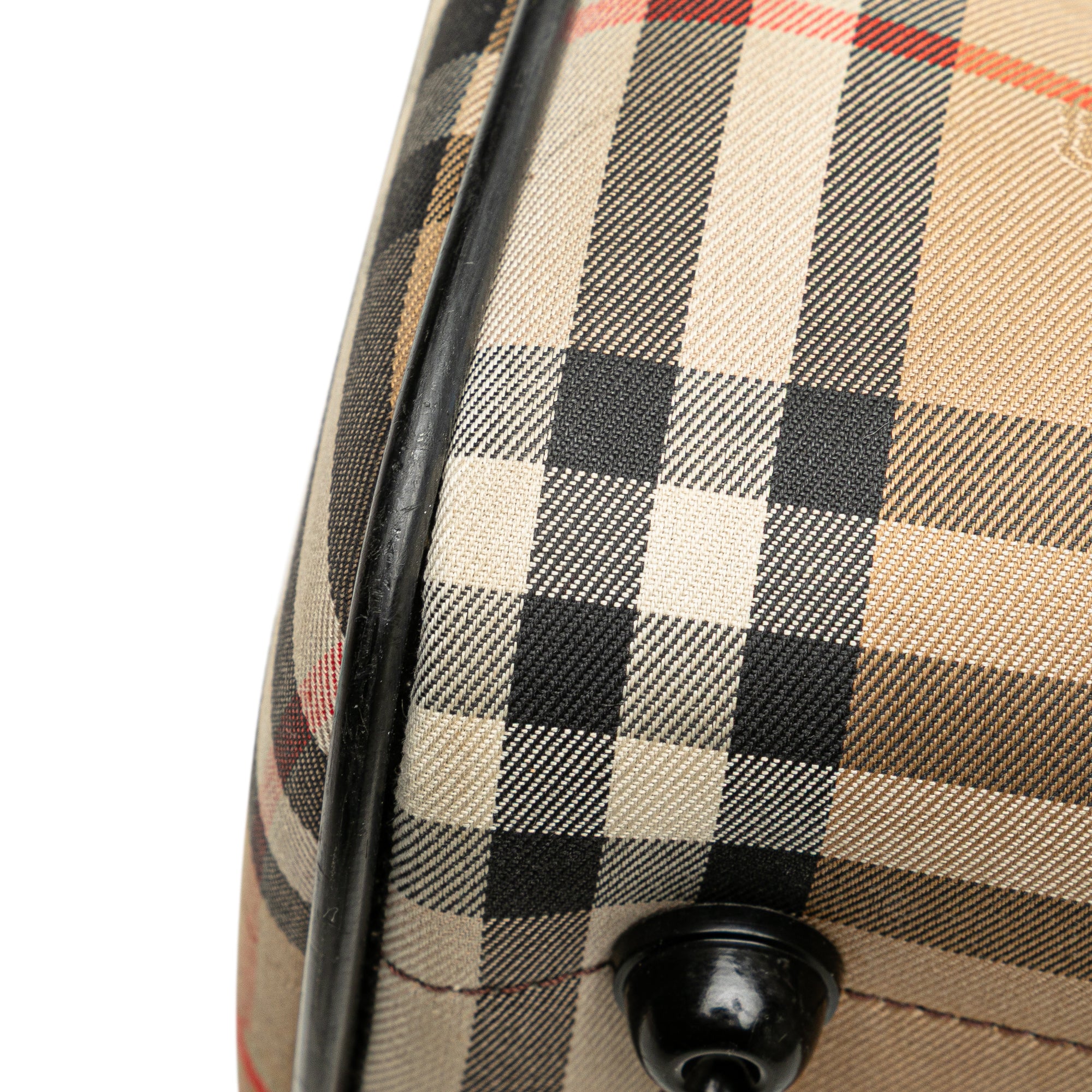 Haymarket Check Canvas Boston Bag