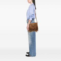 Suede Fringe Satchel