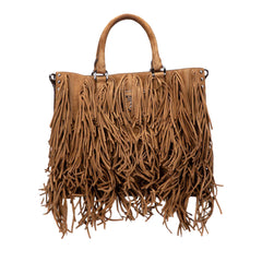 Suede Fringe Satchel