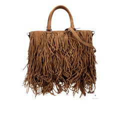 Suede Fringe Satchel