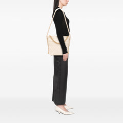 Crumpled Calfskin En Vogue Rope Satchel