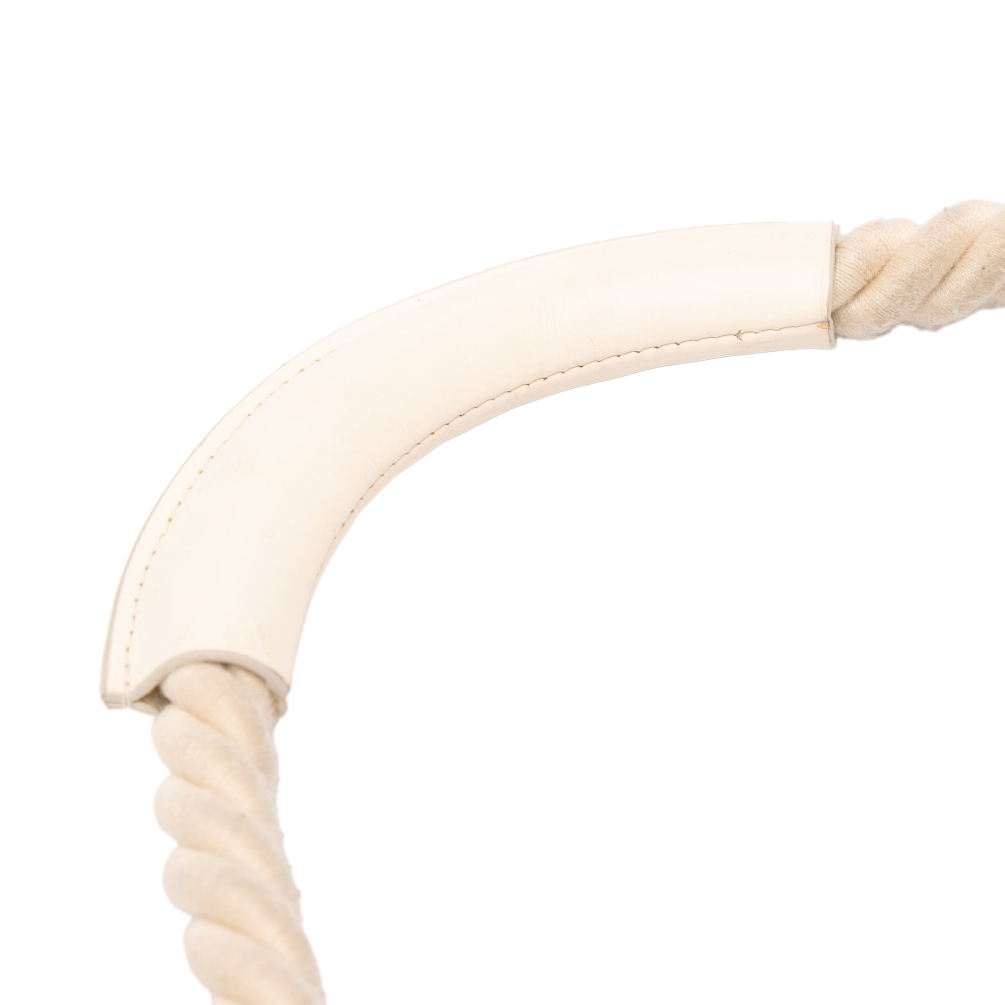 Crumpled Calfskin En Vogue Rope Satchel