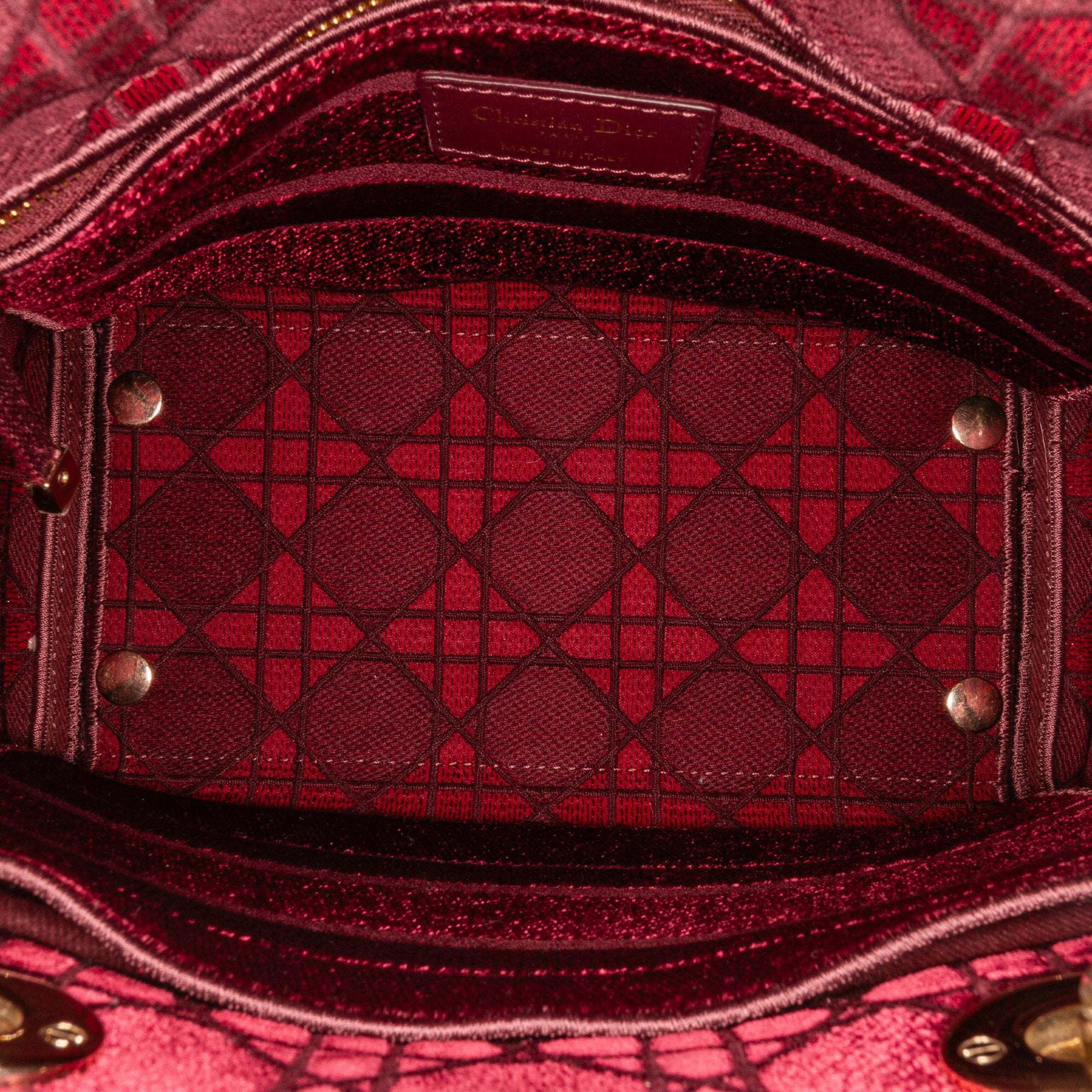 Medium Velvet Cannage Lady D Lite