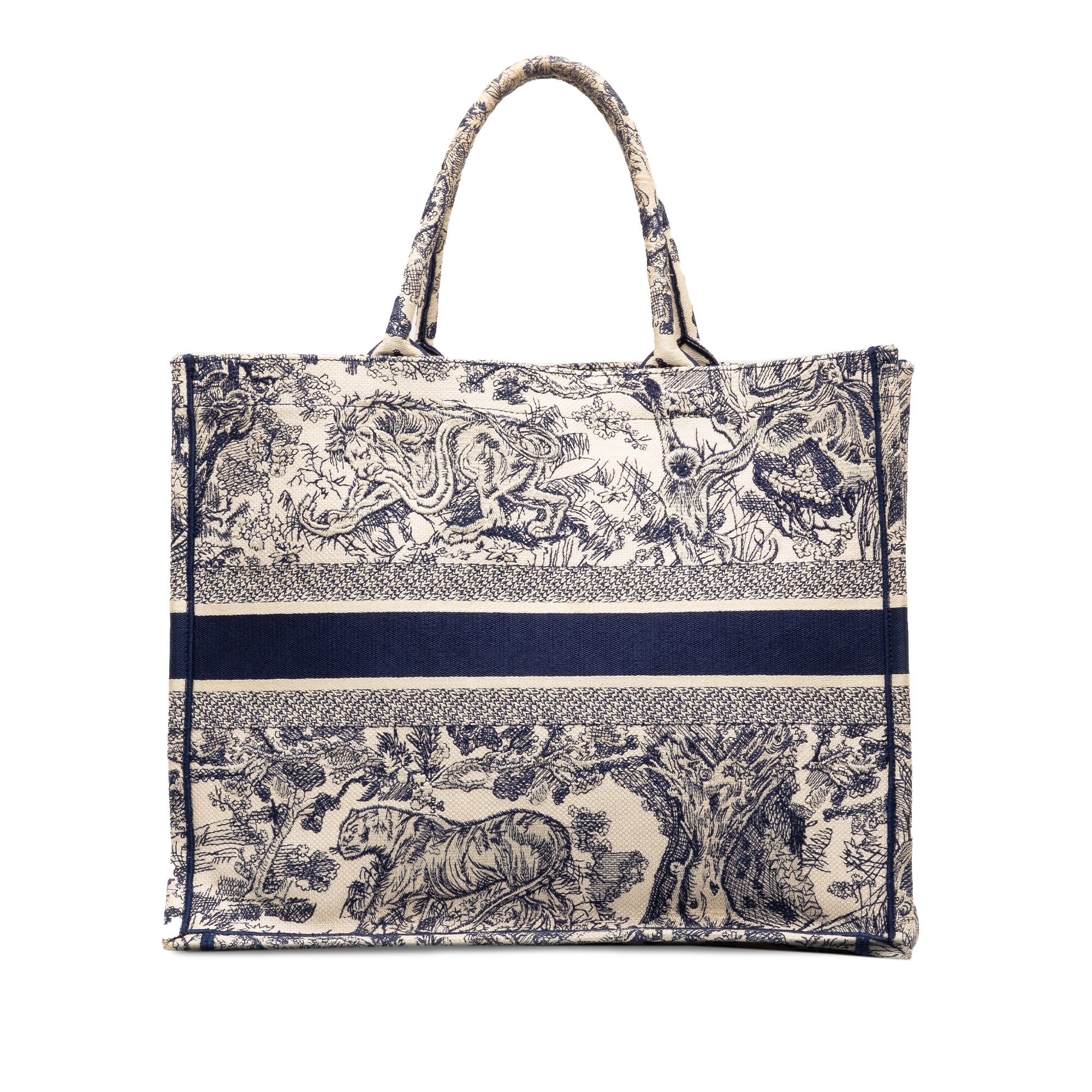 Large Toile De Jouy Book Tote_2