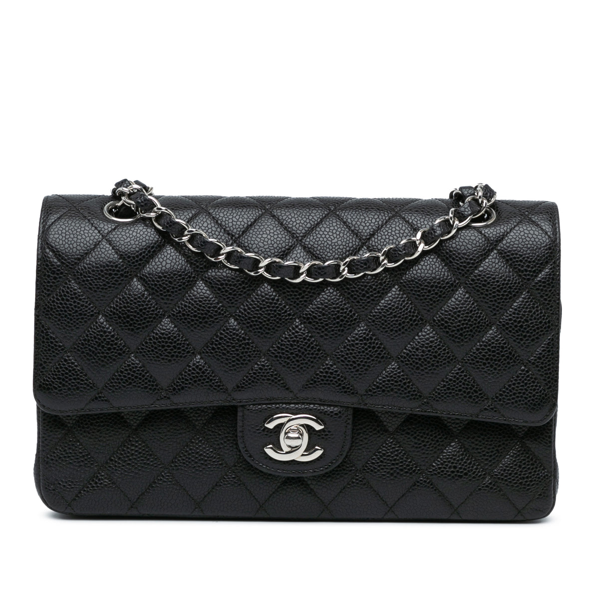 Medium Classic Caviar Double Flap