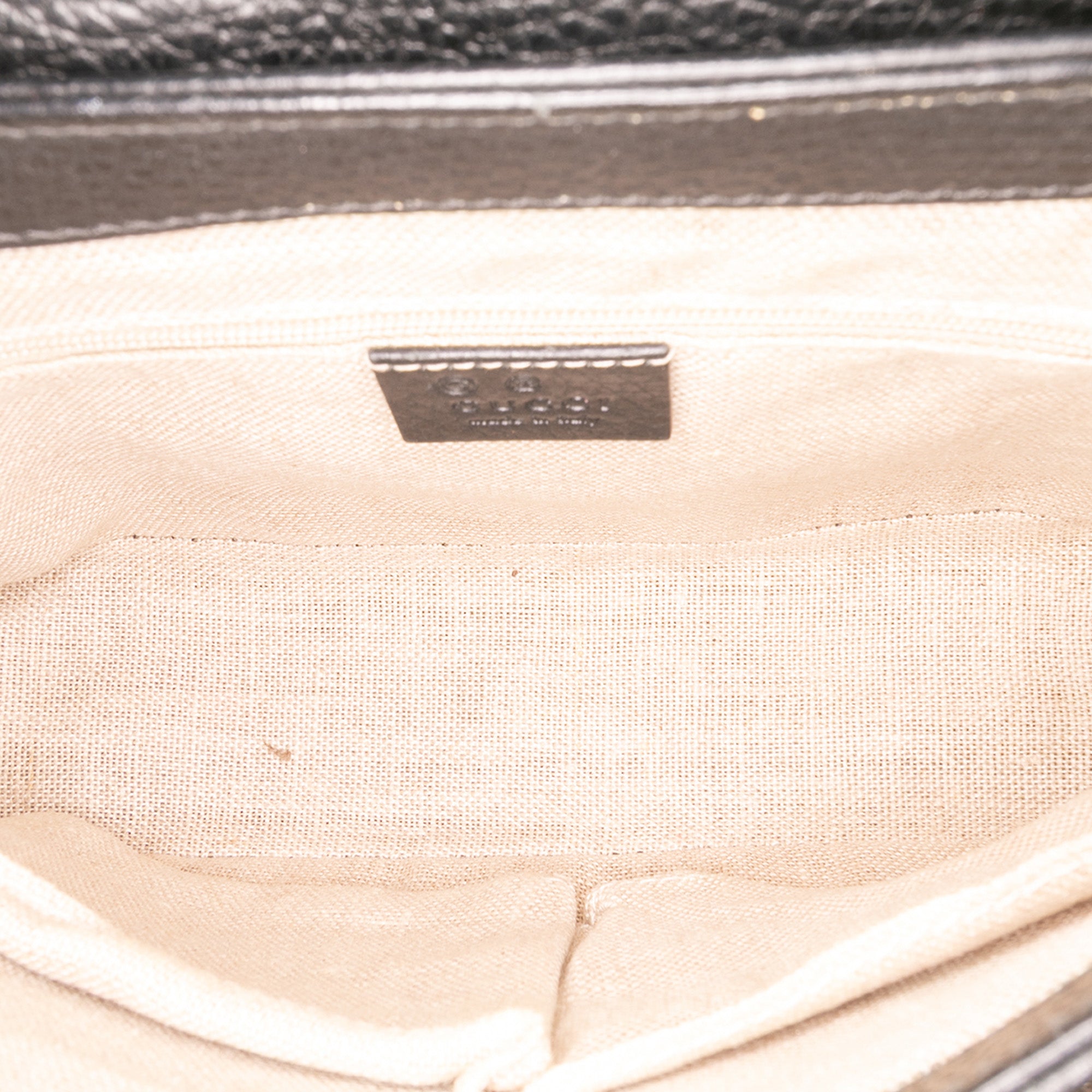 Small Dollar Calf Interlocking G Satchel
