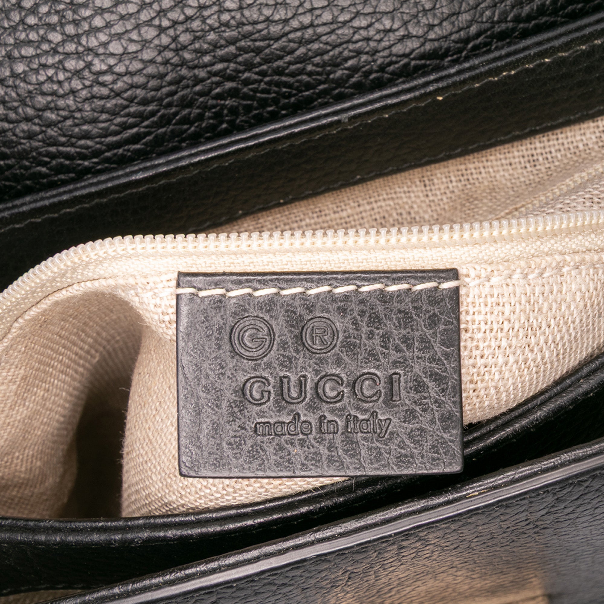 Small Dollar Calf Interlocking G Satchel