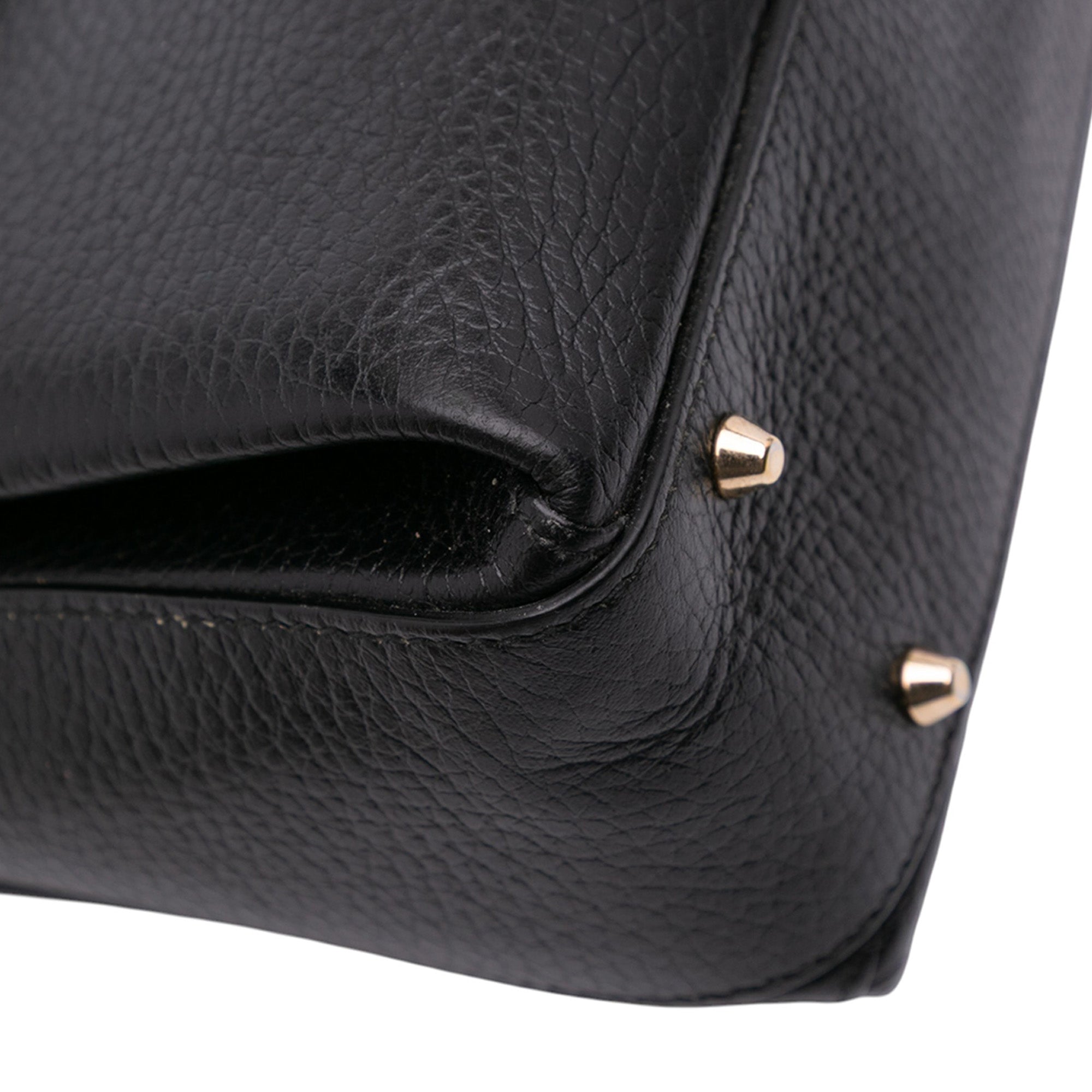 Small Dollar Calf Interlocking G Satchel