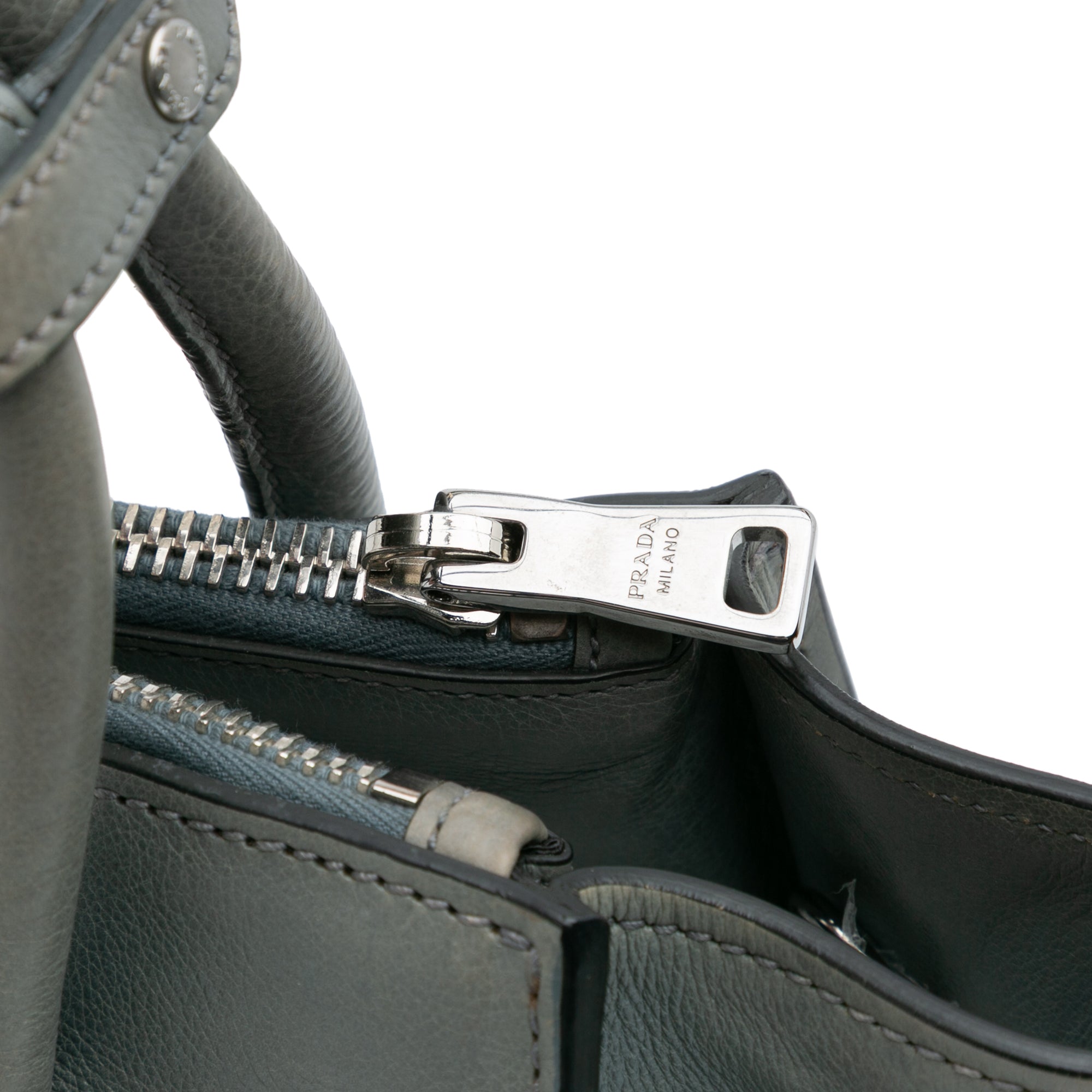 Glace Calf Twin Pocket Satchel