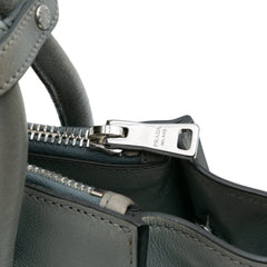 Glace Calf Twin Pocket Satchel