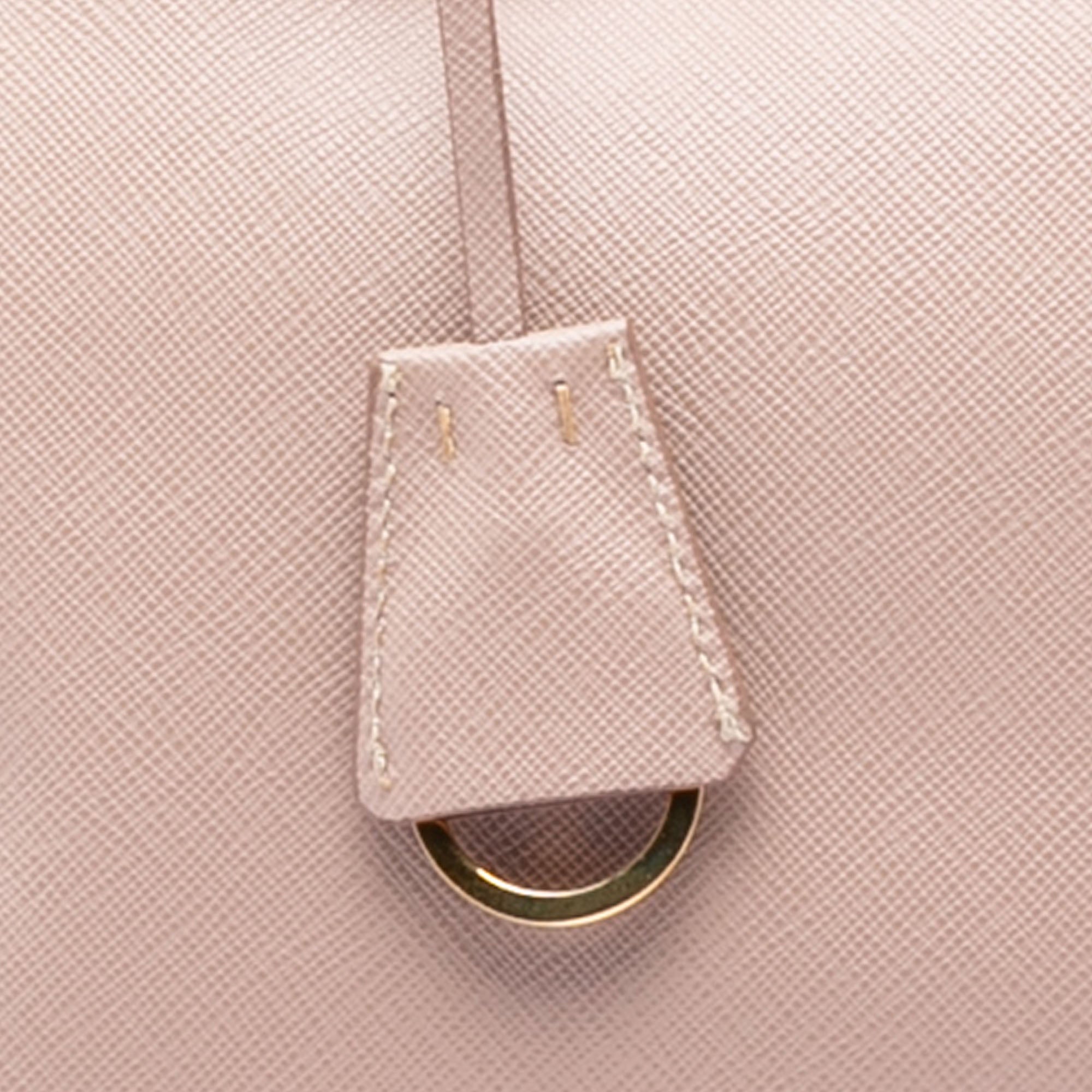 Large Saffiano Lux Galleria Satchel