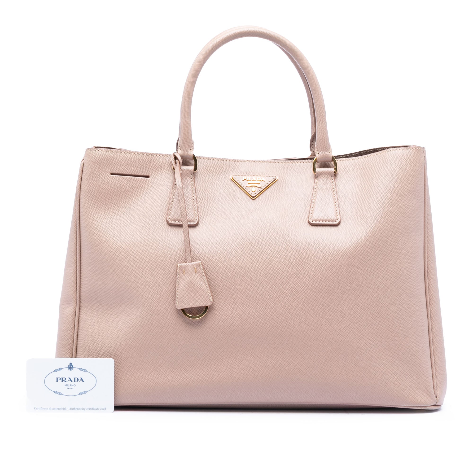 Large Saffiano Lux Galleria Satchel