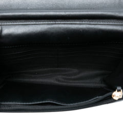 Chevron Lambskin Button Wallet On Chain